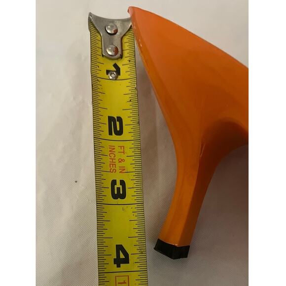 Splash Women's Orange Heel Casual Slide Sandals Open Toe Slip On Size 5.5 - Picture 8 of 11